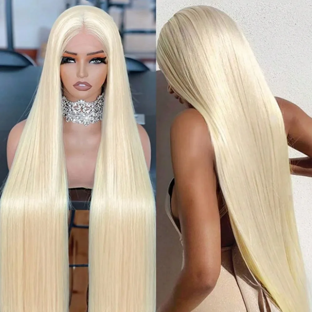 

613 Blonde Lace Front Wig Human Hair 13x4 HD Transparent Wig 250% Density Brazilian Glueless Straight Lace Front Wigs Human Hair