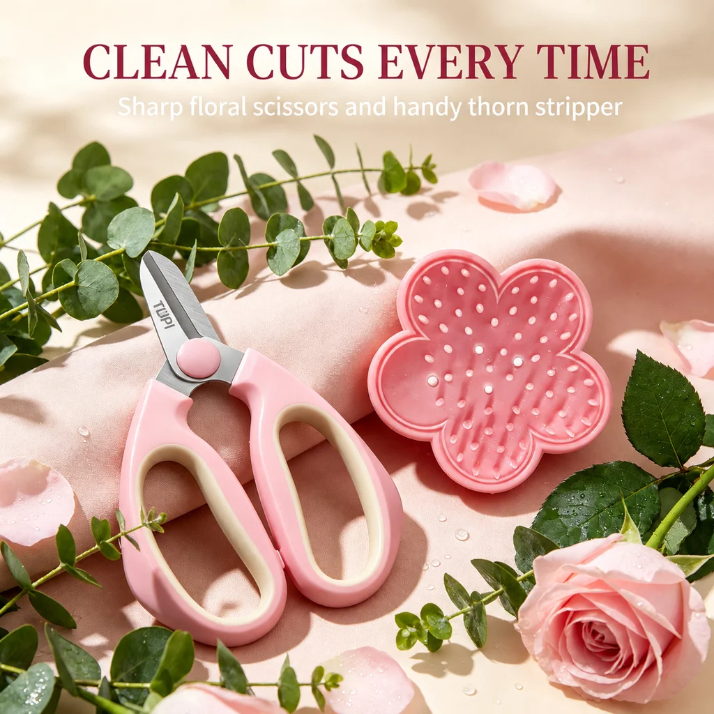 1/2Pcs,Floral Tools Set,Flower Shop Specific Pruning Scissors,Stem Thomn Strlpper, Floral Arrangement Shears, Garden Cutters