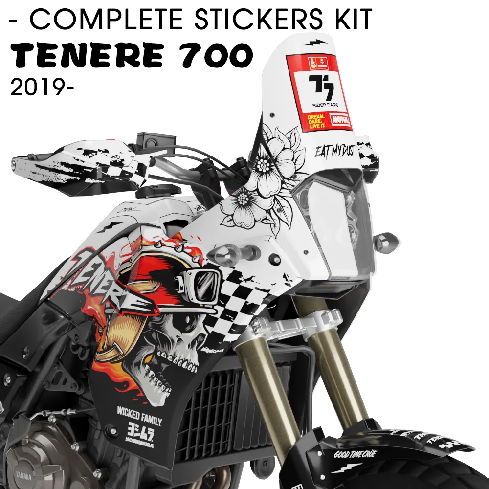 

TENERE 700 Complete Stickers Kit for YAMAHA Tenere700 T7 T700 Accessories Full Graphic Kit Tenere 700 Decorative Decals 2019-