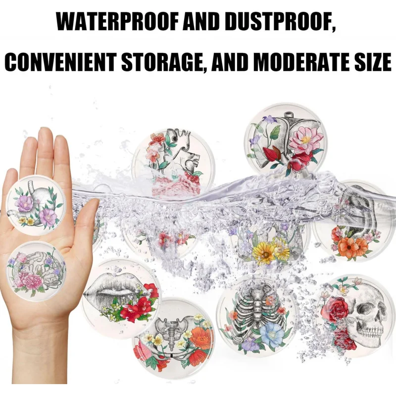 Pegatinas de vidrio fuertes para refrigerador, 12 Uds., imanes para nevera, forma divertida, pizarra blanca pequeña y bonita para cocina