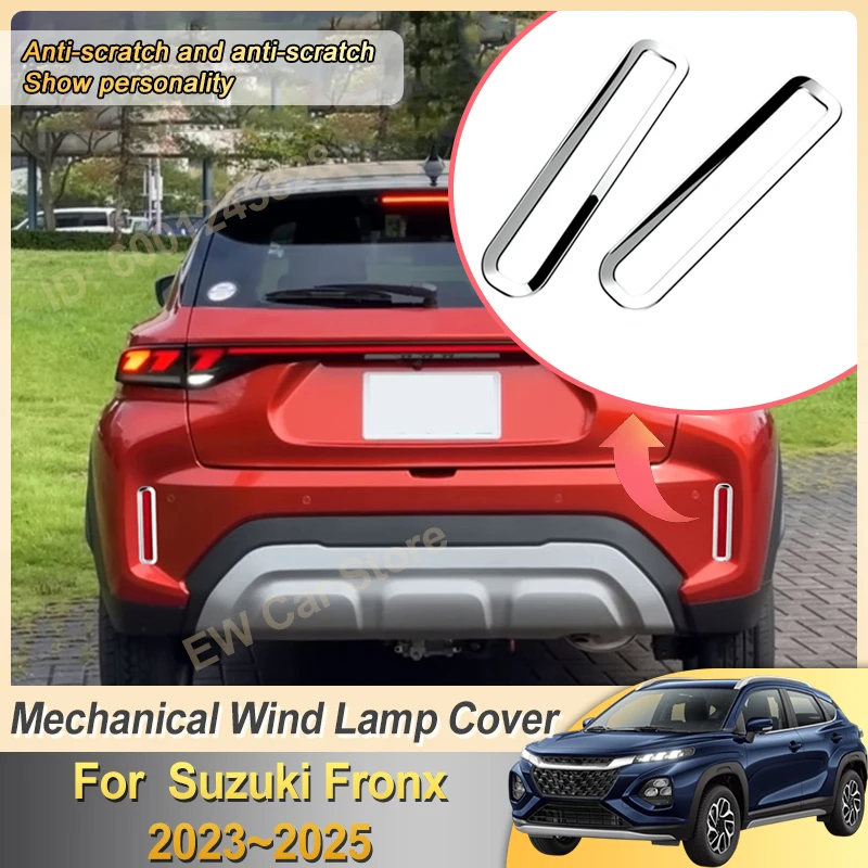 

For Suzuki Fronx Car Accessories 2025 2023 2024 Fog Light Covers Protection Trim Frames Stickers Auto Exterior Parts Decorations