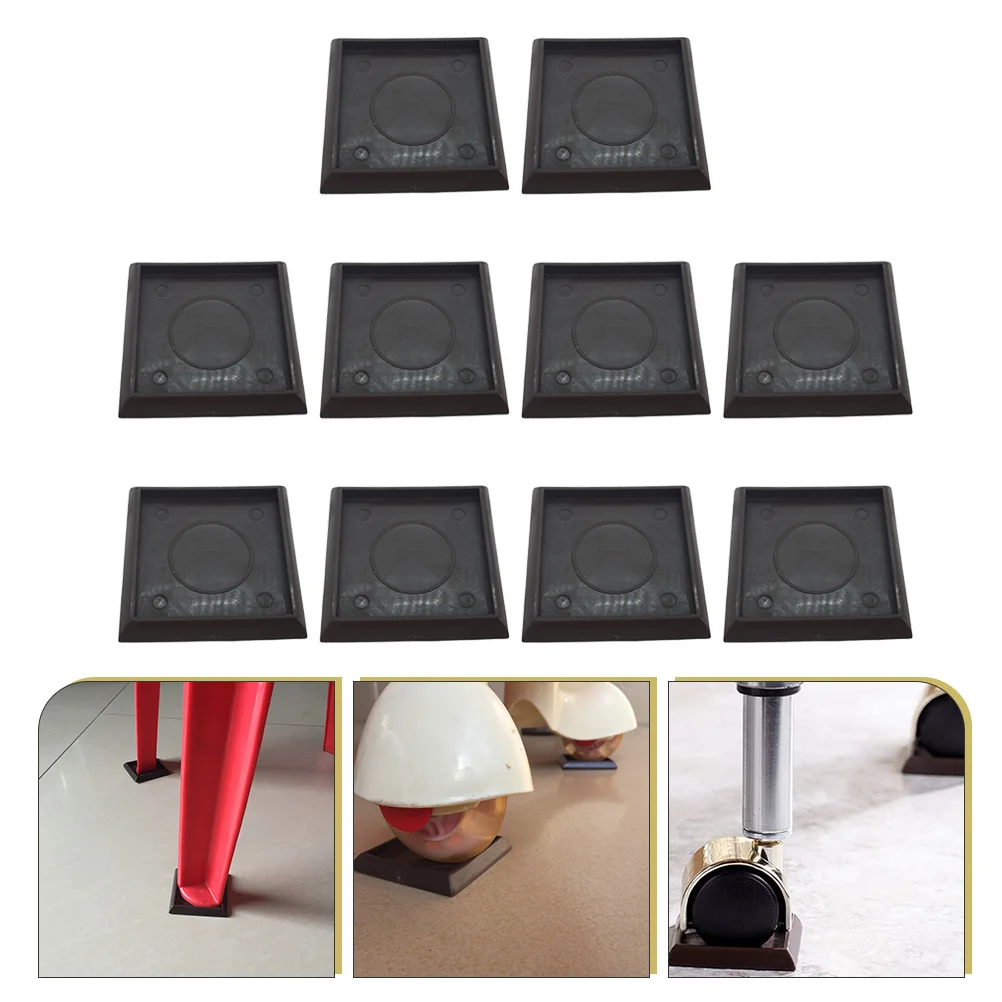 10 pezzi tazze con rotelle tappeti quadrati cuscinetti per gambe protezioni per pavimenti per mobili lavatrice