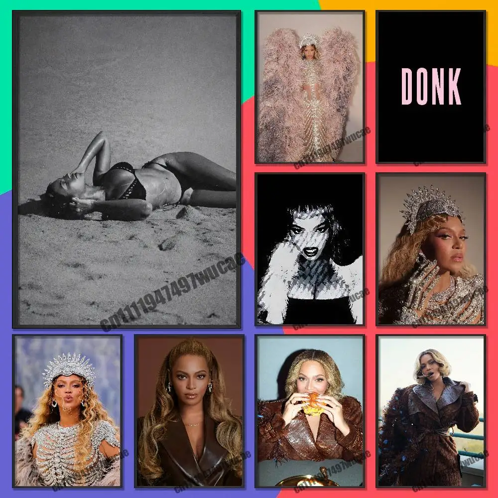 For B-Beyonce Morning Dew Donk Poster Cover Wall Murals Home Custom Self-adhesive Decoration Sticker Playbill Film