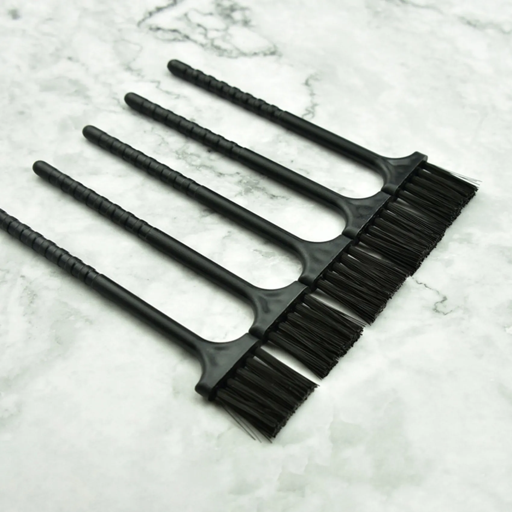 ONCE 10 pezzi spazzola da cucina multifunzionale spazzola per pulizia tastiera polvere spazzola piccola in plastica di nylon nero per smerigliatrice