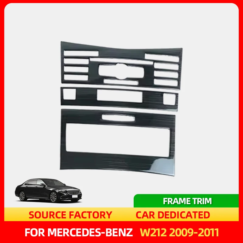 

Стайлинг молдинги автомобильная консоль кондиционер CD кнопка управления панель украшение рамки для Mercedes Benz E Class W212 2009-2011
