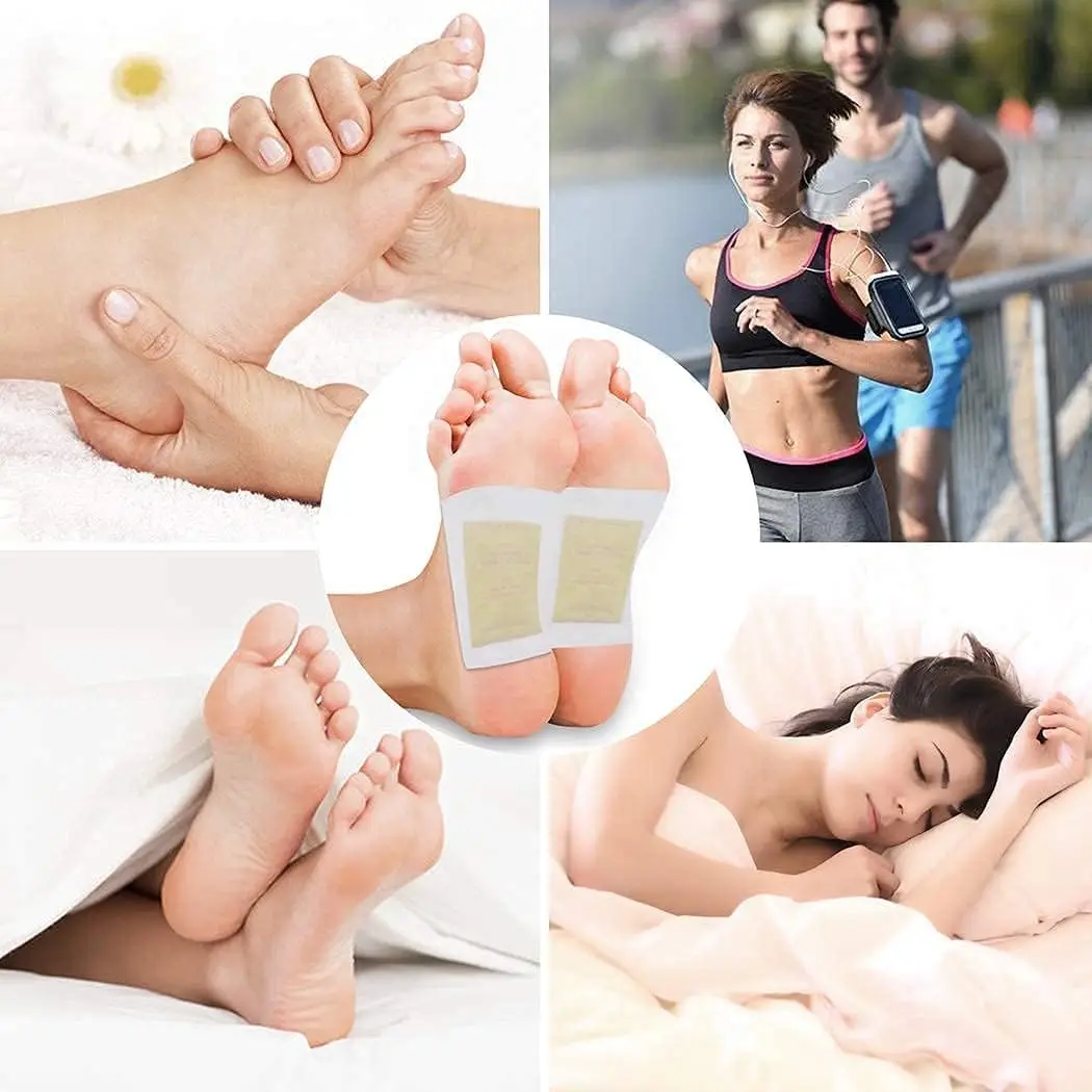 50 Pack Foot Pads, Ginger Oil Bamboo Charcoal Foot Pads, Foot Care Patch, Effective Feet Health Patches view 4