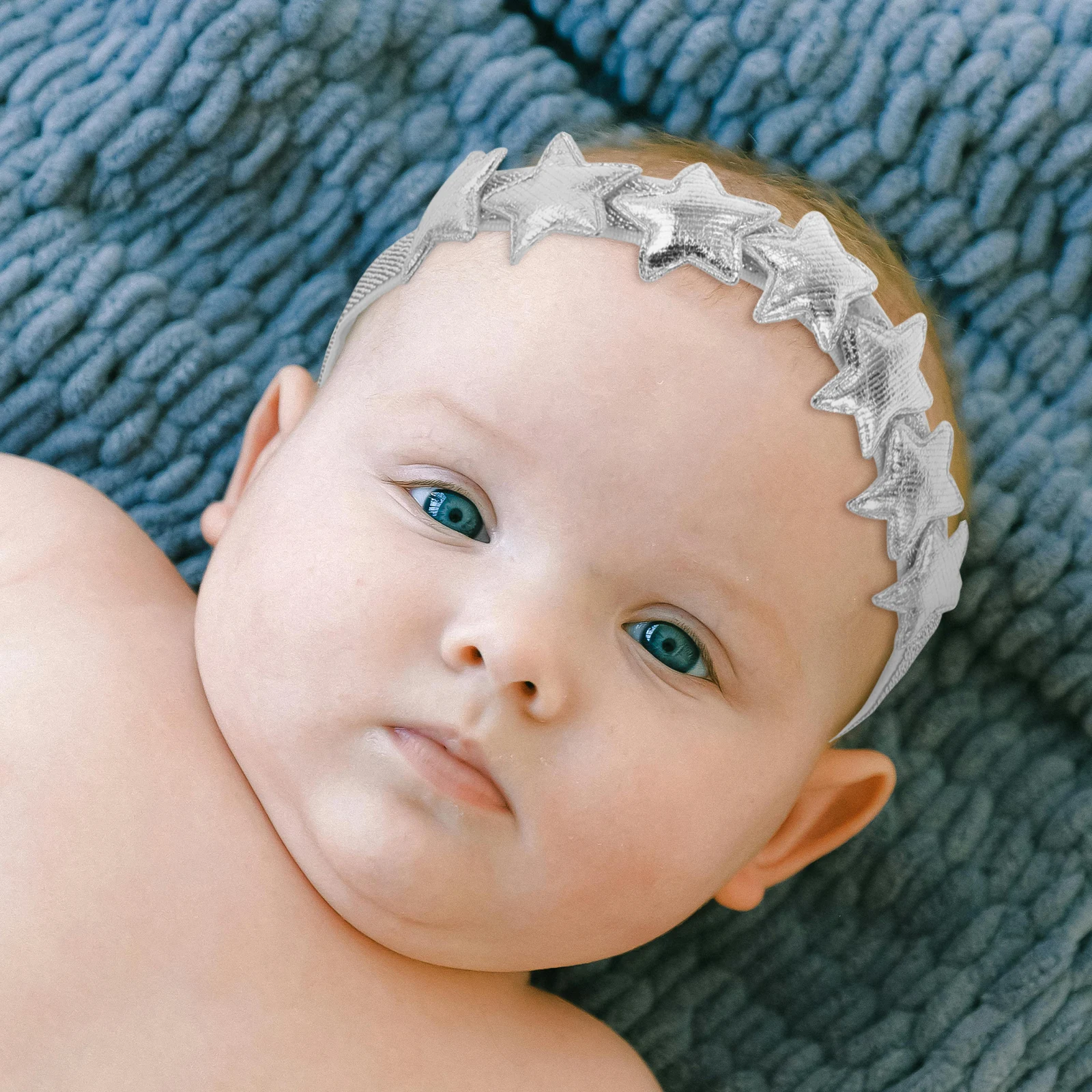 

4Pcs Star Hairbands Baby Girls Soft Comfortable Headband for Toddlers Birthday Party Casual Wear Star Headbands for Kids