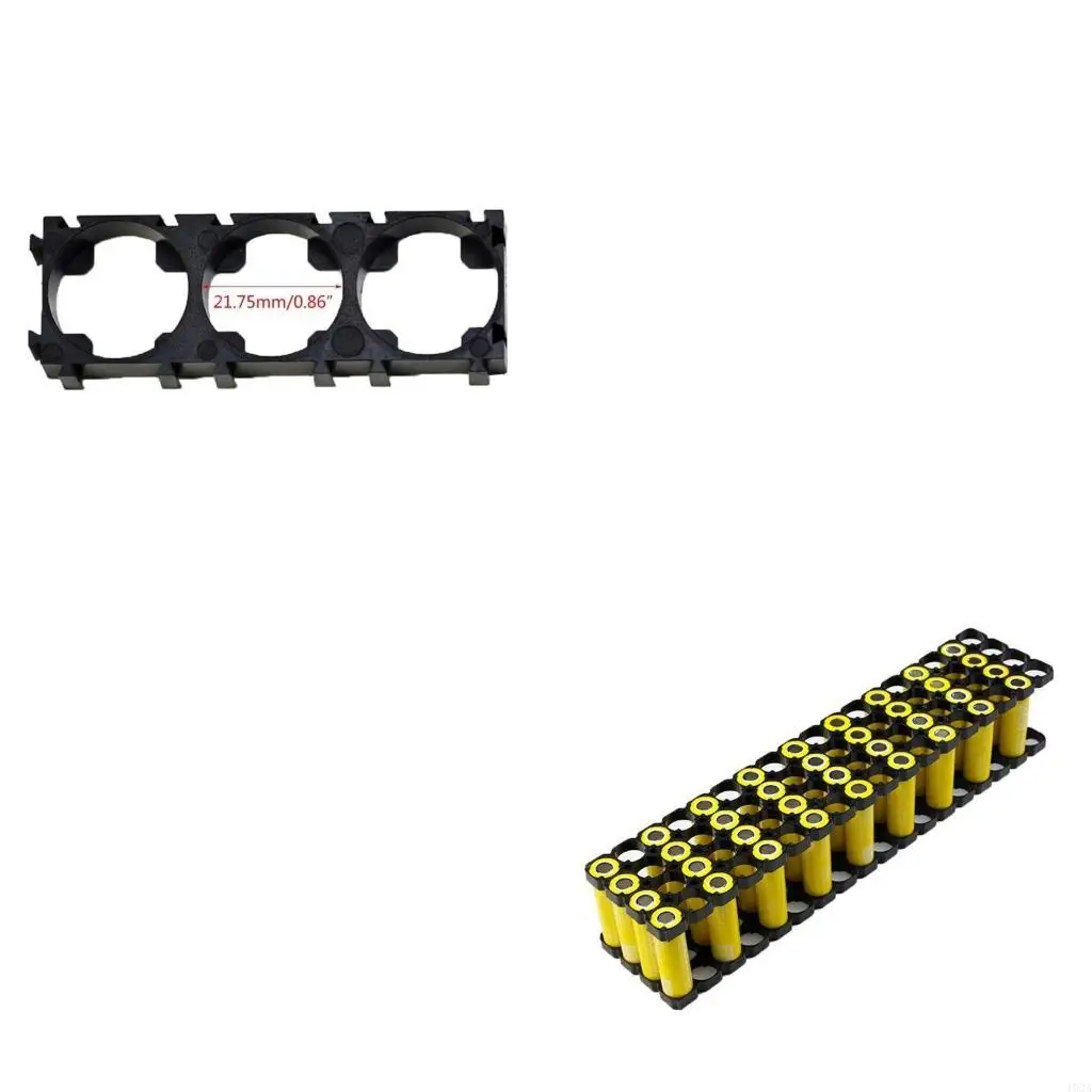 193A 21700 Battery Holder Bracket Cell Safety Anti Vibration Plastic Cylindrical Brackets For 21700 Lithium Batteries 20 Pack