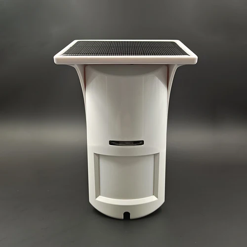 Imagen 2 del producto Sensor de movimiento PIR inalámbrico para exteriores, carga Solar USB, 433MHz, EV1527, 100 grados, 12 metros, antimascotas, con Panel de cubierta de lluvia