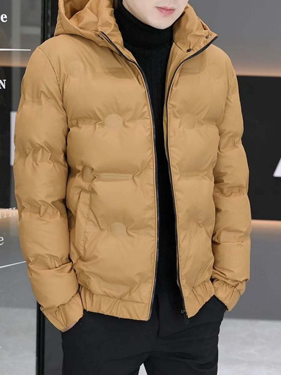 

Мужская зимняя куртка премиум-класса из хлопка с пуховым наполнителем, новая, утепленная, теплая, модная, с капюшоном, повседневная верхняя одежда для города