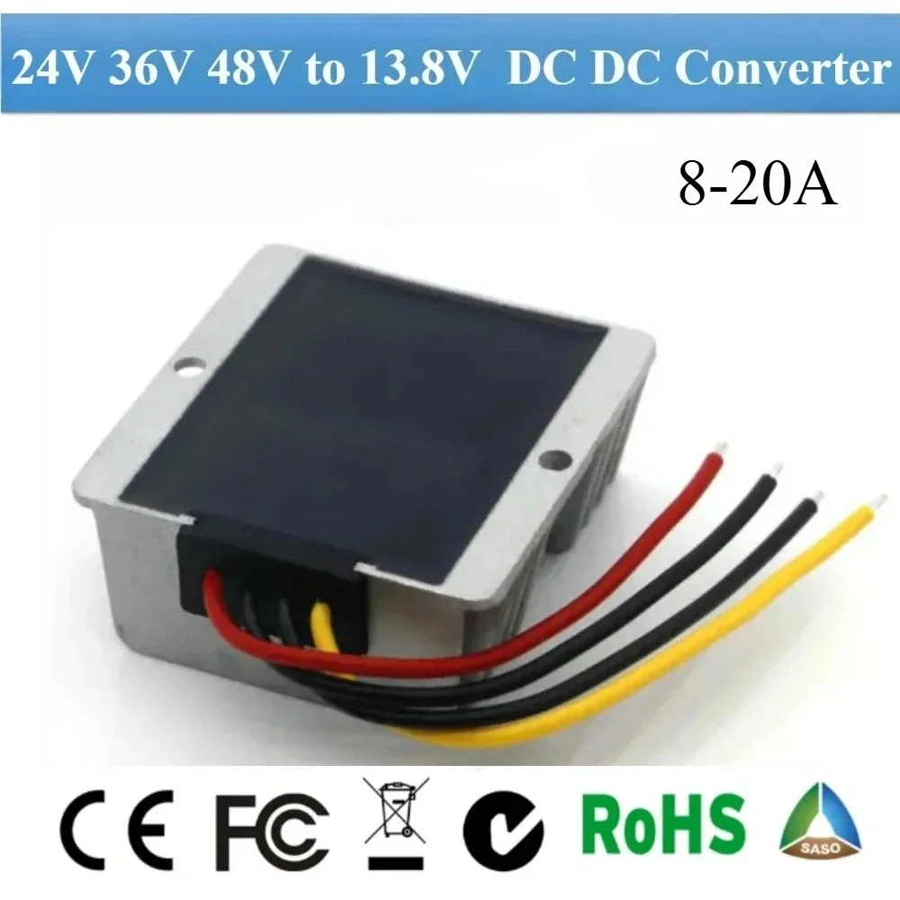 24V 36V 48V to 13.8V 8A 10A 15A 20A DC Buck Converter 13.8 Volt Voltage Voltage Regulator Step Down Module 13.8 Volt CE ROHS