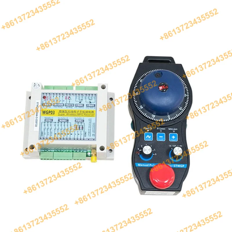 2024 New stwgp01/02/03 6 axis wireless mpg CNC handwheel pendant emergency stop 100ppr for fanac Siemens Mitsubishi