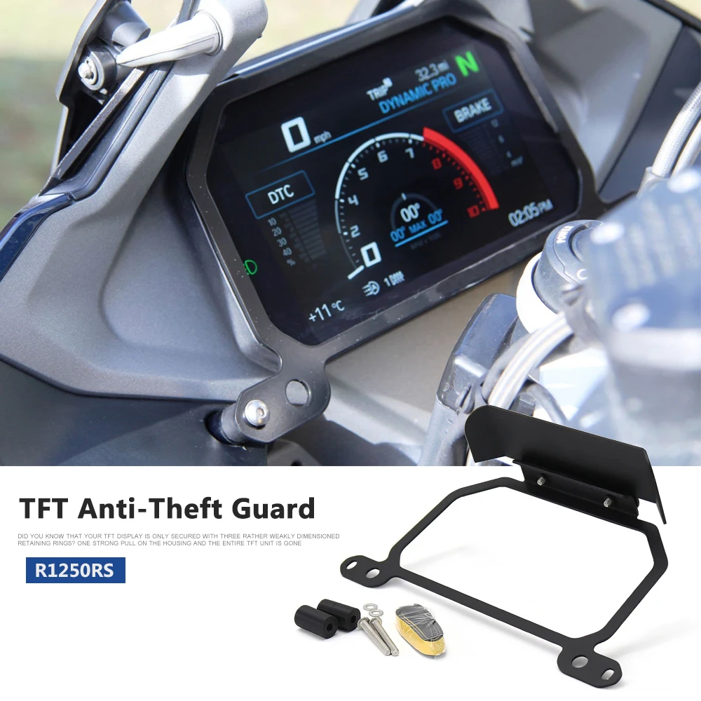 

Новая крышка рамы счетчика мотоцикла R1250RS TFT противоугонная защита для BMW R 1250 RS r1250rs r 1250 rs TFT защита от кражи алюминий
