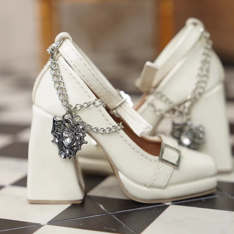 Nieuwe Collectie BJD Pop 1/3 Schoenen Dikke Hakken Hoge Hakken Zwart Rood Wit Roze Pompen Pop Accessoires Speelgoed Schoenen Gift