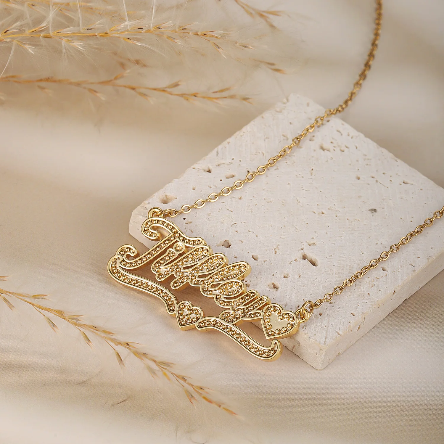 ثلاثية الأبعاد اسم مخصص القوطية قلادة مجوهرات مخصصة على الرقبة للنساء 2025 الاتجاه الفاخرة المختنق قلادة هدايا شخصية #3