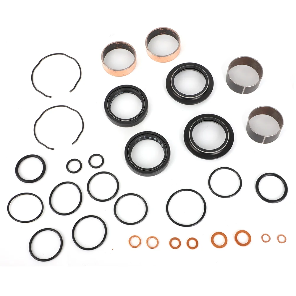 Fork Bushing Dust Oil Seal Rebuild Kit For HONDA VTX1300 2003-2009 VTX1300R 2005-2009 KAWASAKI KLE650 VERSYS 2007-2022 7386090