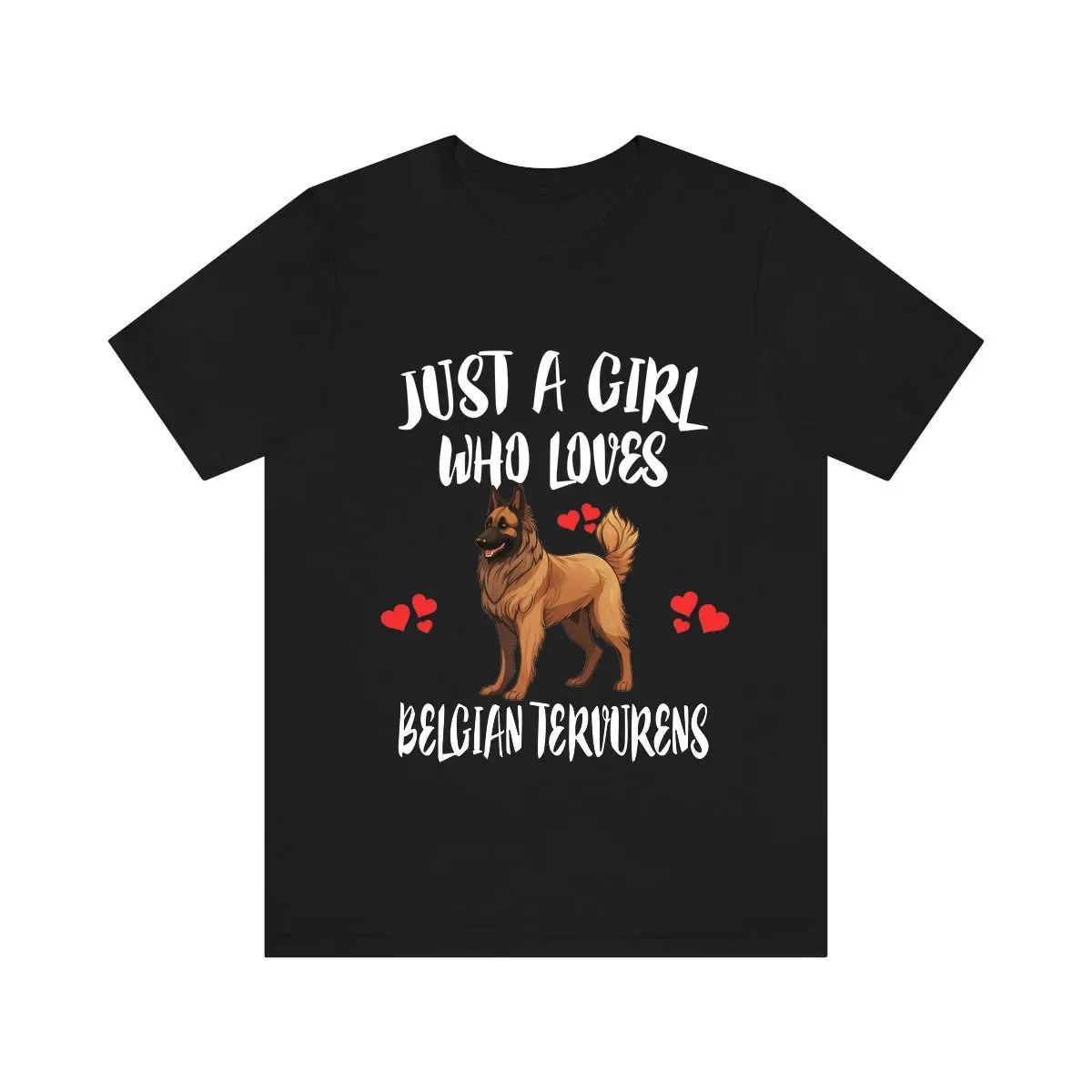 Just A Girl Who Loves Belgian Tervurens T Shirt Dog Lover Tervuren Animal Toddler Infant Kids