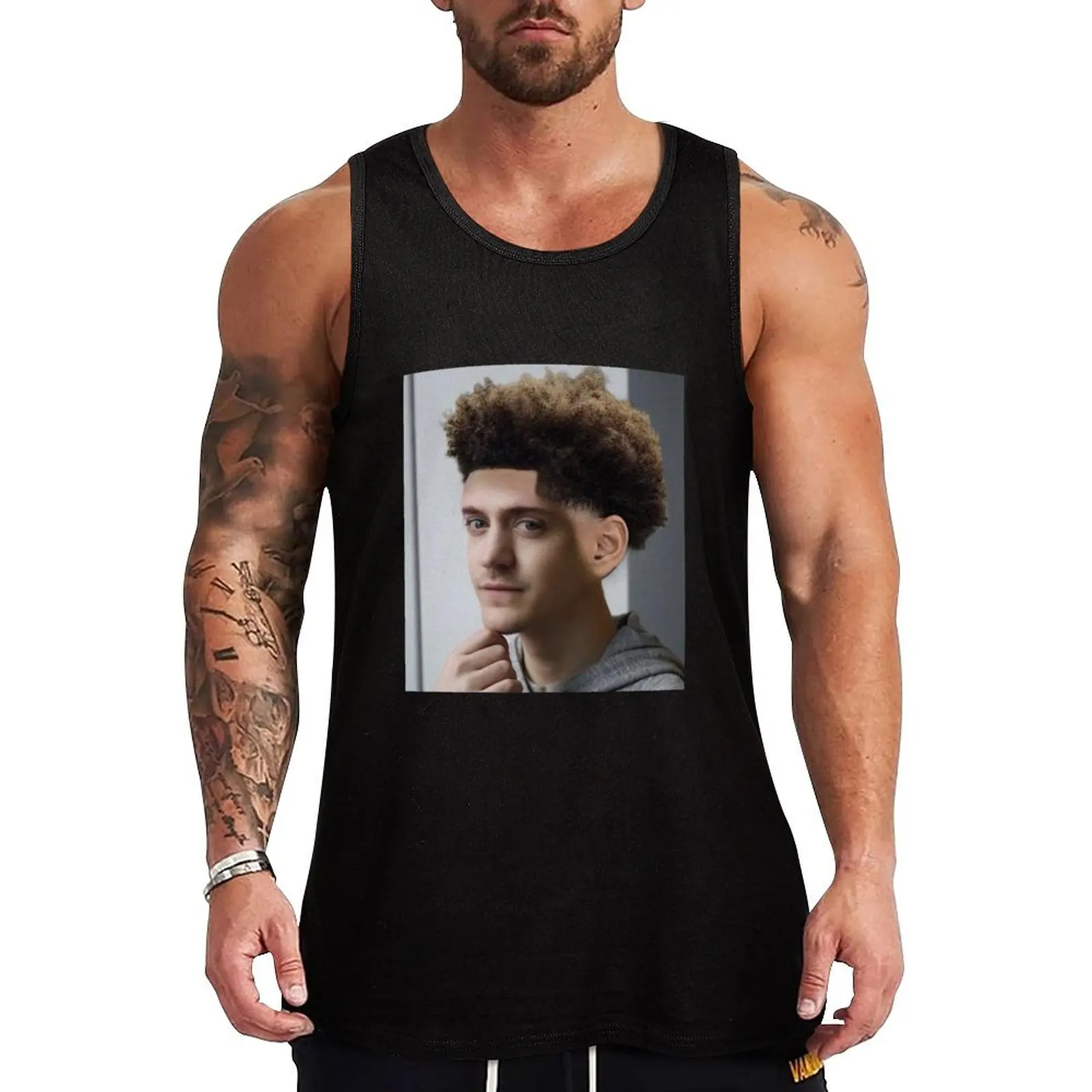Ninja Low Taper Fade (Imagine If) Tank Top Logo Free Print Tank Top Casual Graphic Sleeveless