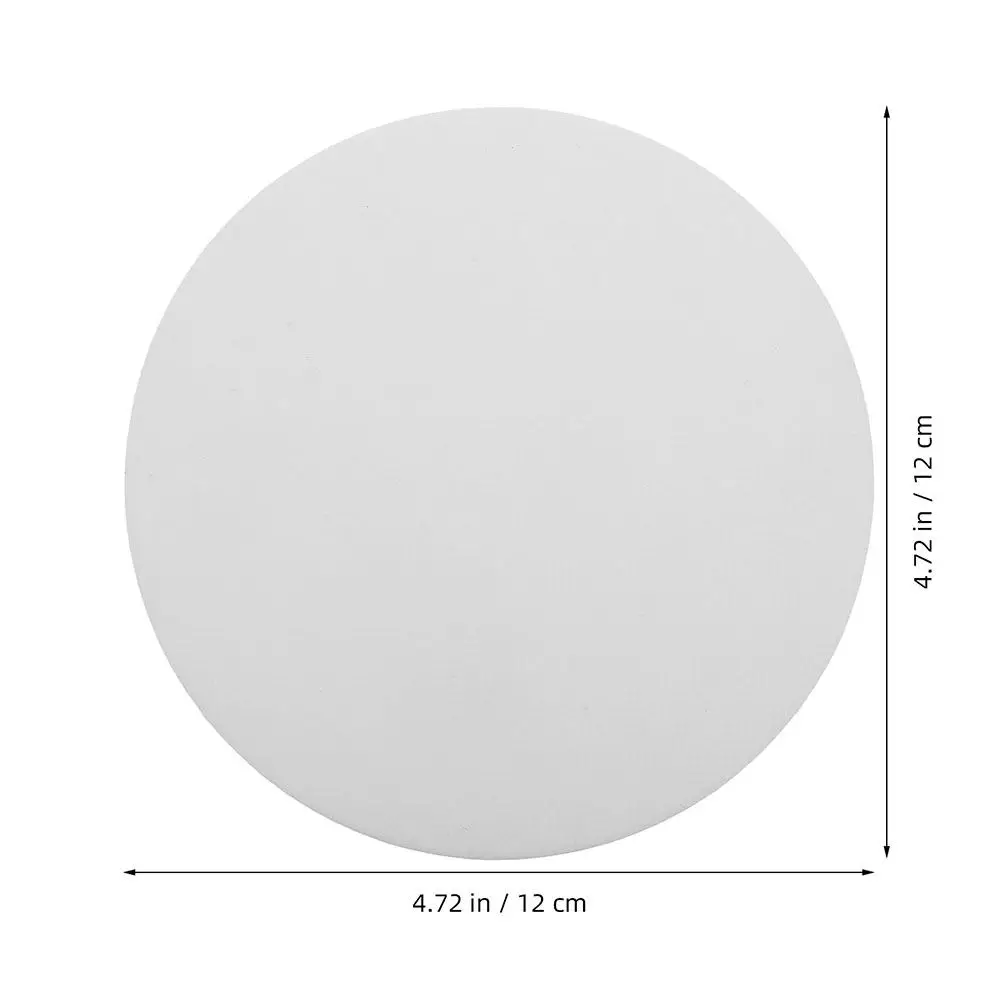 10Pcs Ceramic Fiber Insulation Paper Round High Temperature Microwave Kiln Sheet Fireproof Fiber Insulated Gasket for Glass