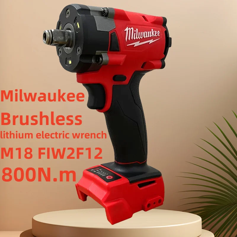 

Milwaukee 1/2-Inch 4 Gears Electric Wrench 800N.m/Adjustable Speed For 18V Milwaukee Battery Pin Automobile Tire Removal Wrench