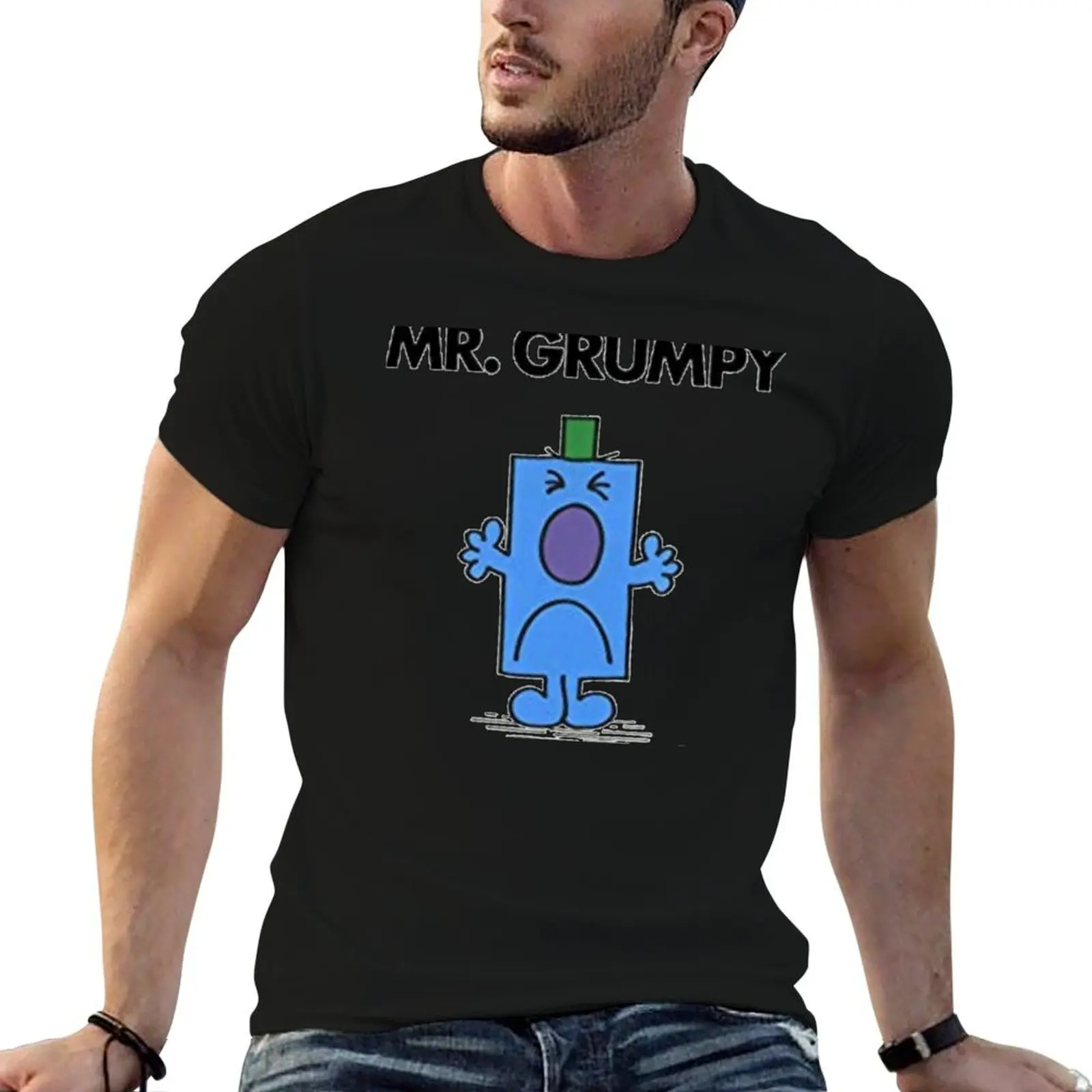 

Mr Grumpy T-Shirt summer top quick drying sweat mens champion t shirts