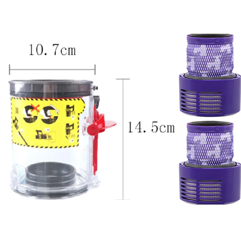 Acessórios originais para Dyson V10 Dust Bin, Cyclone Dust Collector, Robot Aspirador, Filtro Bucket, Motor Head Replacement Parts