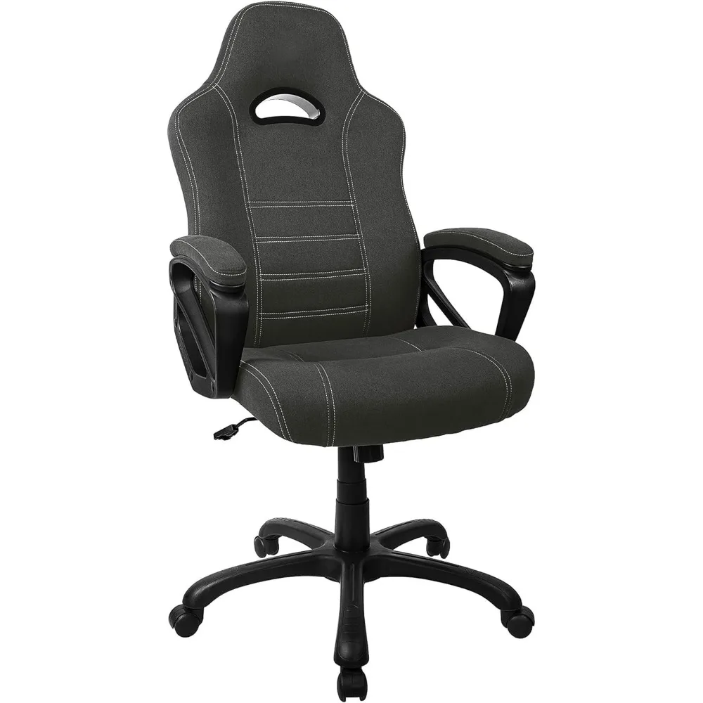 

Gaming Chair,Gaming Chairs for Adults,Computer Gaming Desk Chair - Black Ergonomic Office Executive Adjustable Swivel Task Cloth
