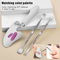 1/3Pcs Stainless Steel Makeup Spatula Foundation Applicator Shovel Eye Cream Mask Spoon Blackhead Remove Pimple Needle