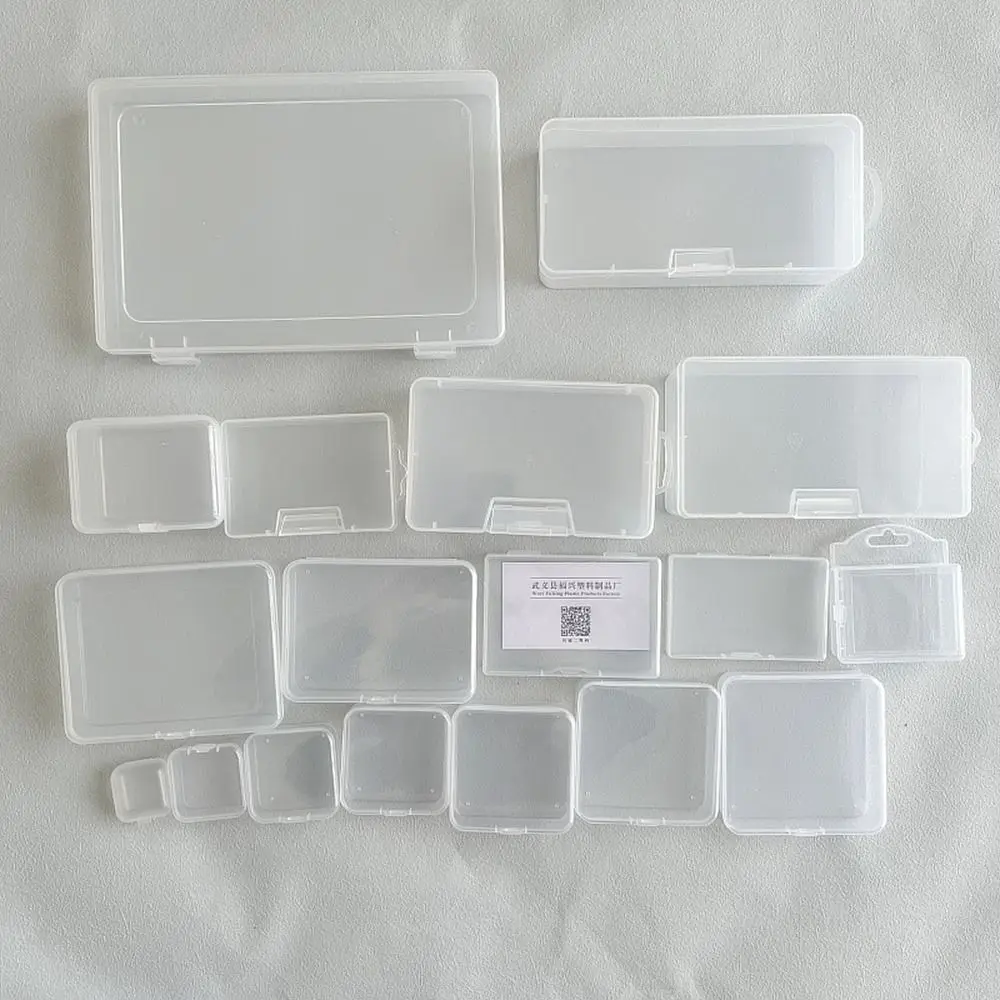 New Square Storage Box Plastic Durable Small Items Case Transparent Fishing Tools Accessories Power Tools Holder