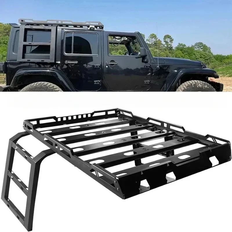 

Factory Hot Selling 2007-2023 2 / 4 Door, Aluminum Roof Rack with Step Off-road