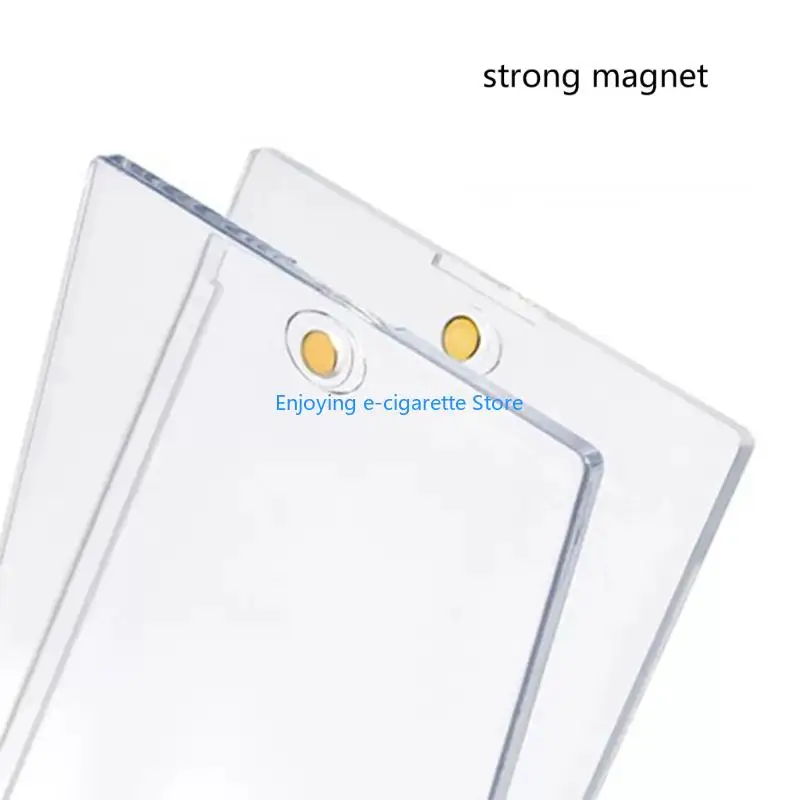 5 transparente Acryl-Sammelkartenhüllen mit Magnetverschluss und integriertem Schlitz, für 35PT Sport-Erinnerungsstücke – Detail 4