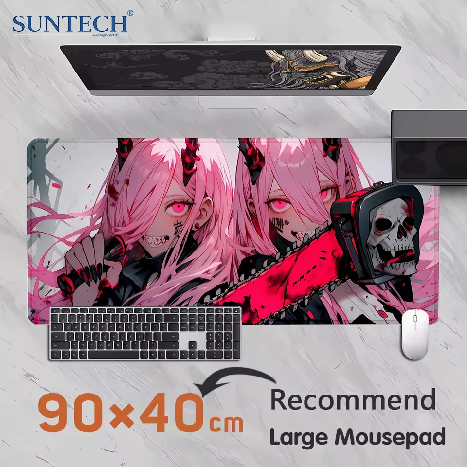 Hentai Dark Gothic Mouse pad large Black 400X900 PC Computer Keyboard XXL Desk mat Office interior accessories rug