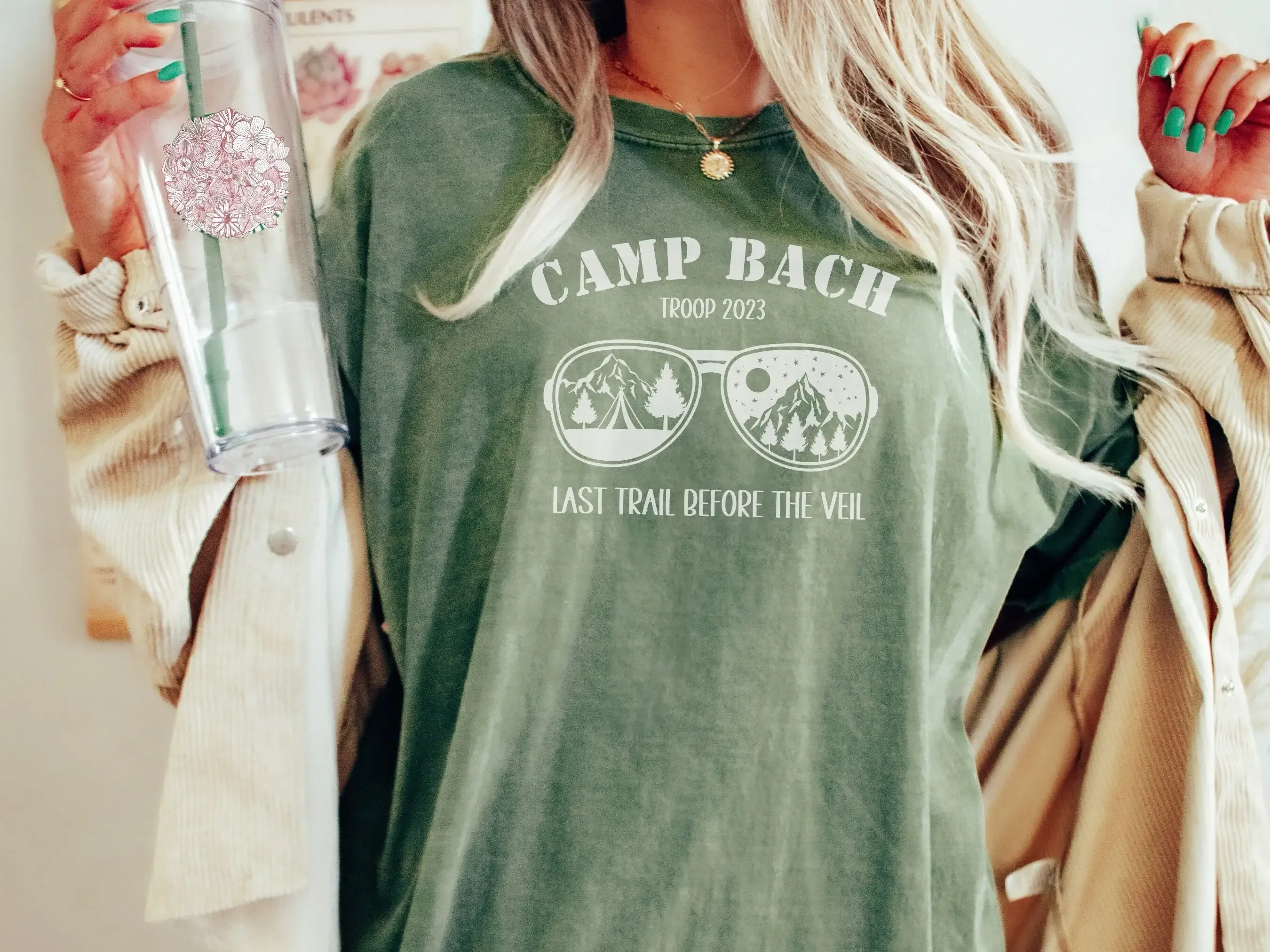 

Camping Bachelorette Comfort Colors Shirt Funny Camp Bride Bridal Party T