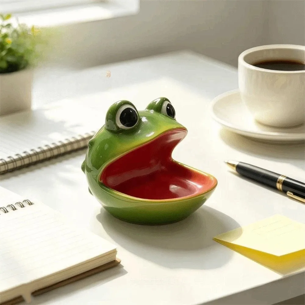 Frog Snail Shaped Resin Storage Ornament Hollow Storage Cavity Multi-functional Jewelry Box Premium Smooth Resin