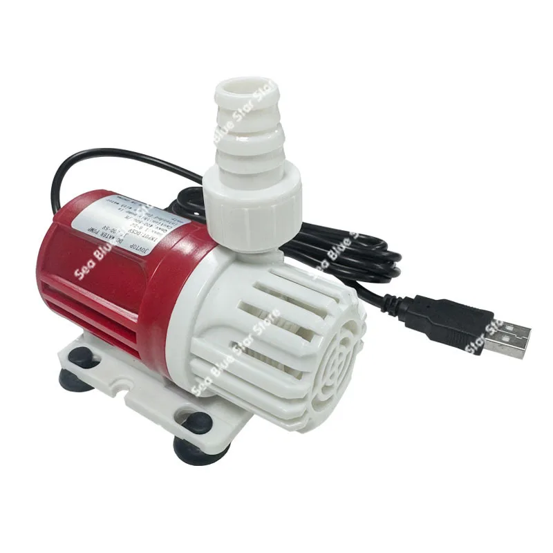 DC5V12V24V Solar DC Silent Submersible Pump Hydroponics Bottom Suction Garden Landscape Flowing Water Fountain Pump