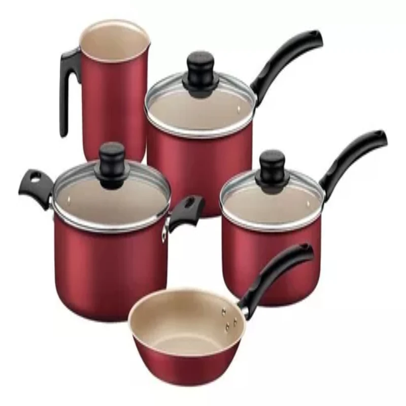 

Of Pans Turin 5 Pieces Red Baking Pans and Fryers