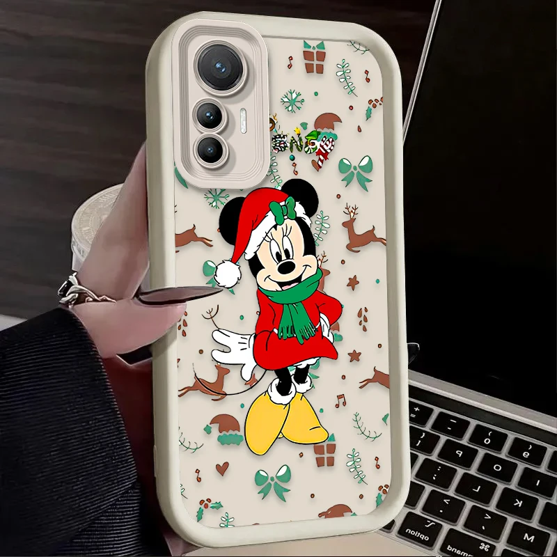 Christmas Mickey Minnie Case for Xiaomi 14T 13T 12T 11T 13 12 11 Lite 5G NE POCO X6 X5 F6 F5 F3 X4 GT X3 NFC M5S C65 M6 Pro 4G