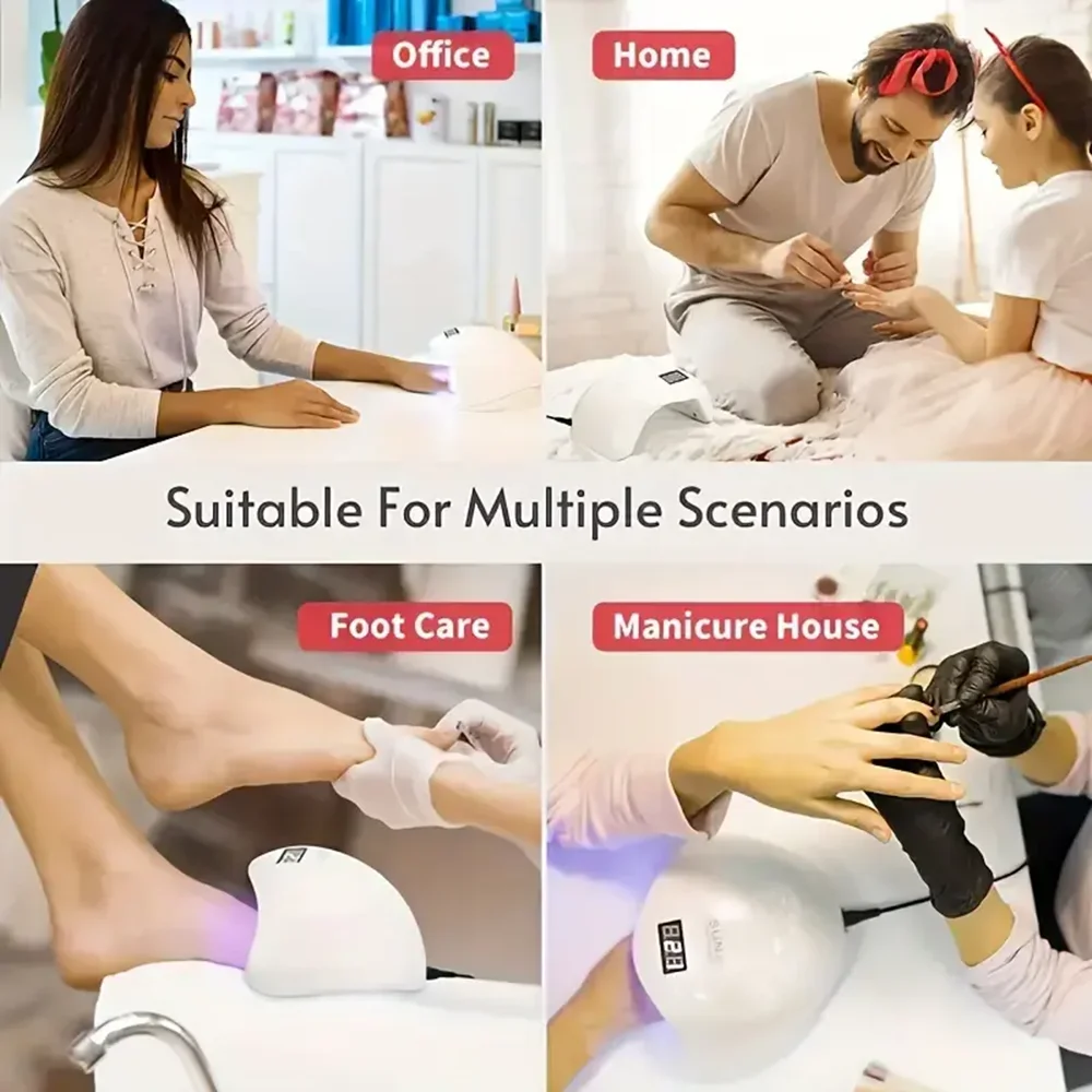 LINMANDA SUN5 ongles UV lampe à LED sèche-ongles Gel vernis à ongles avec 4 minuteries capteur automatique LCD affichage lampe à ongles professionnelle