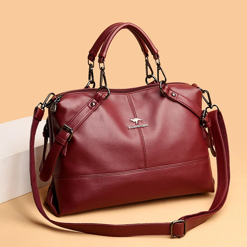 Designer Handbags High Quality Women Genuine Leather Handbags Pure Color Sacs De Marque De Luxe En Cuir Veritable Femme Bolso