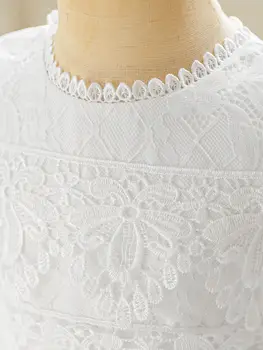 10 best sales Vestido branco para chá de bebê - №9