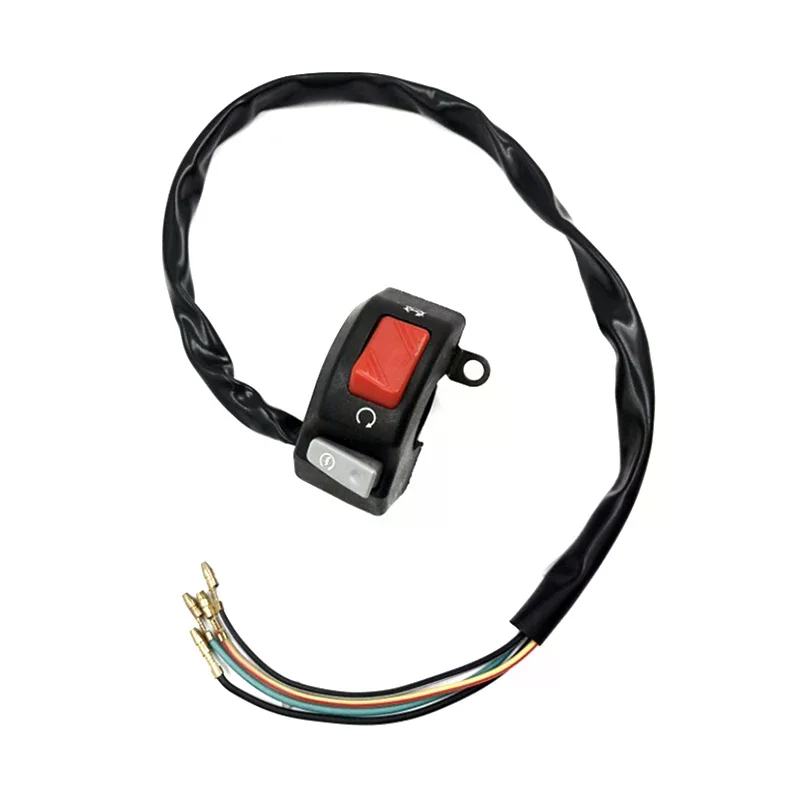 مفتاح دراجة نارية عالمي 7/8 بوصة المقود الضباب القرن بدء قتل التبديل على زر إيقاف 12 فولت للدراجات البخارية ATV الثلج #2