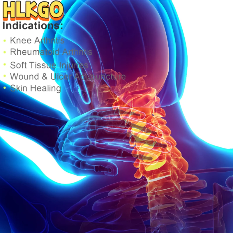 

3x808nm Laser Therapy Device HLKGO Brand, for Deep Tissue Body Pain Relief and Fast Pet Animal Wounds Healing Treatment