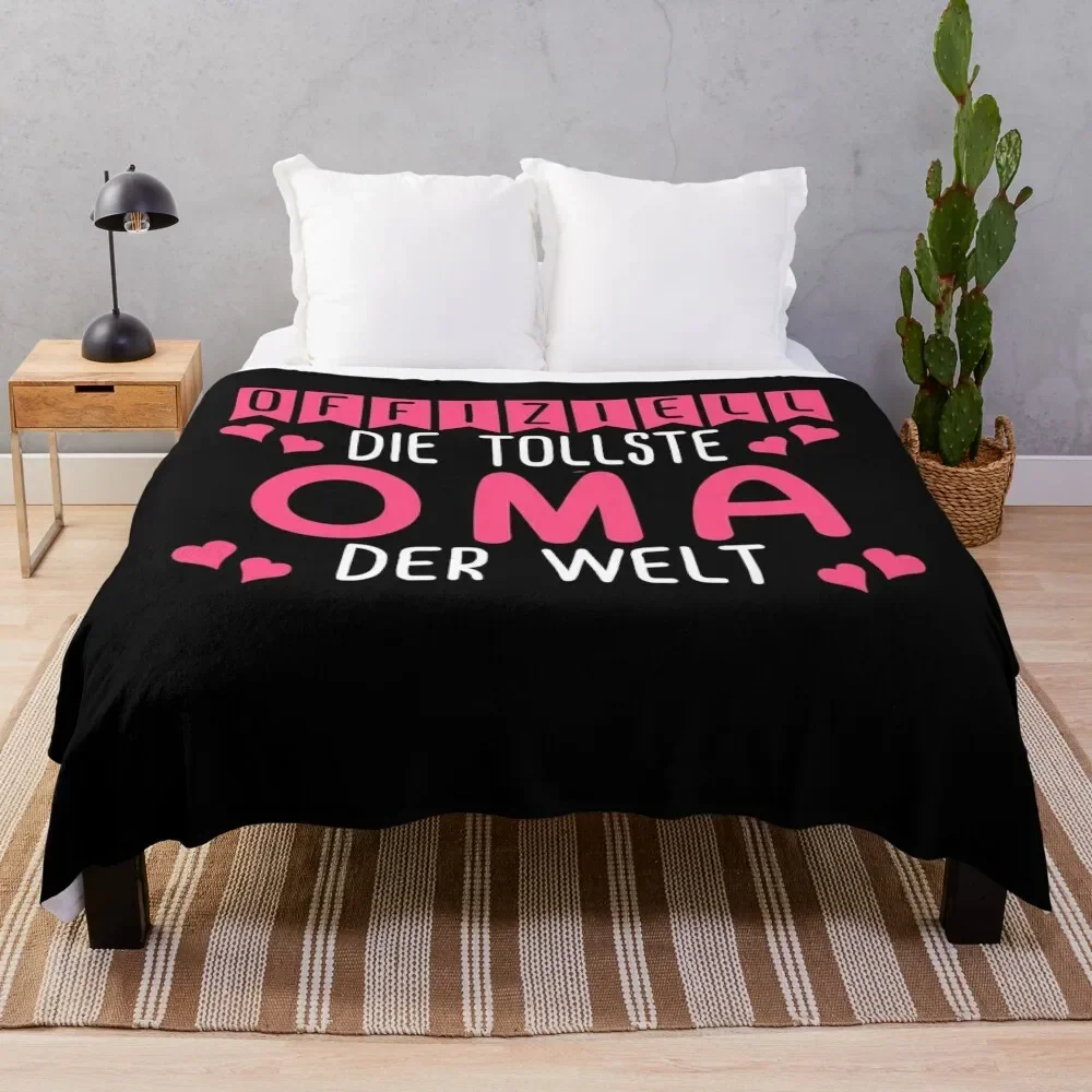 Offiziell die tollste Oma der welt Throw Blanket Blankets Sofas Of Decoration Comforter manga Blankets