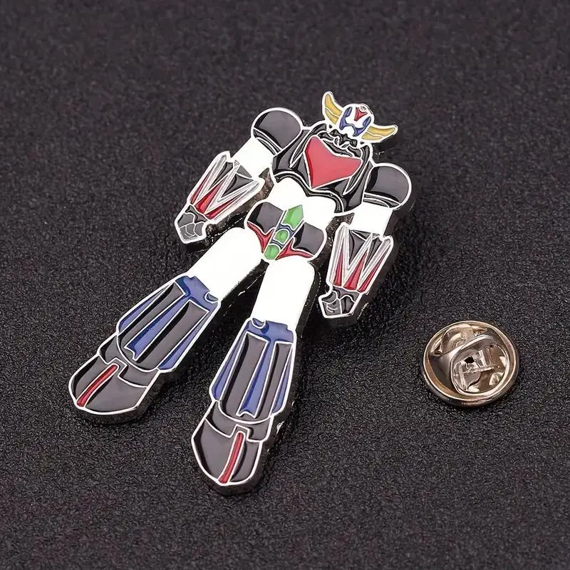 Broches de OVNI Robot grandizer, alfileres de esmalte de Metal de aleación de Zinc de Anime para mujeres y hombres, Pin de solapa, mochila, bolsos, insignia de joyería