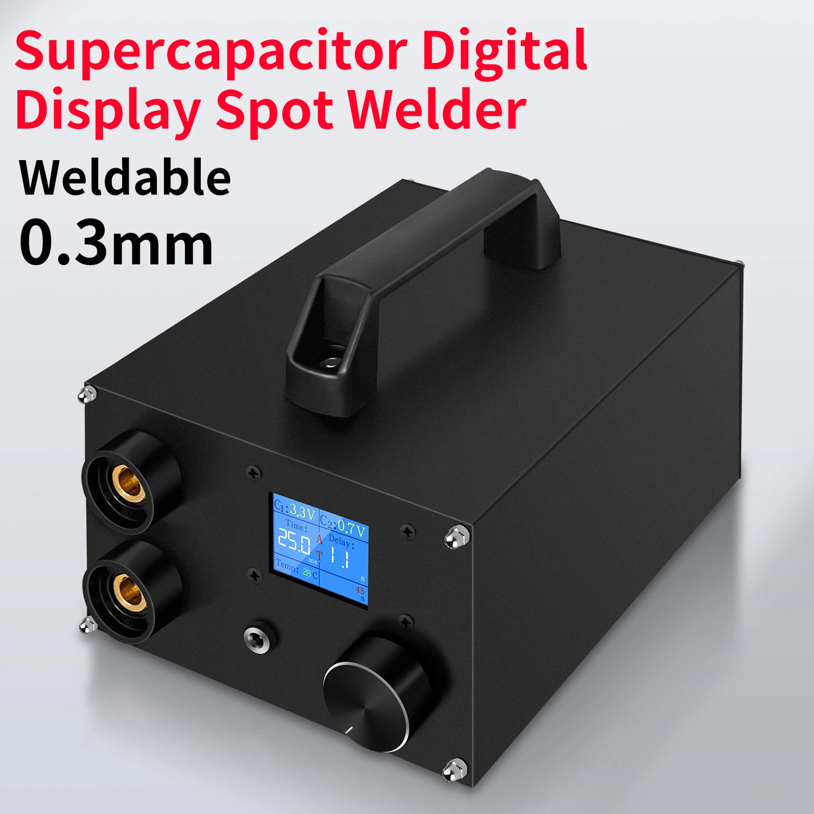 

250 Gear Peak Current 1400A Spot Welder Double SuperCapacitor Energy Storage Dual-pulse Welding 0.3mm Nickel Sheet 18650 Battery