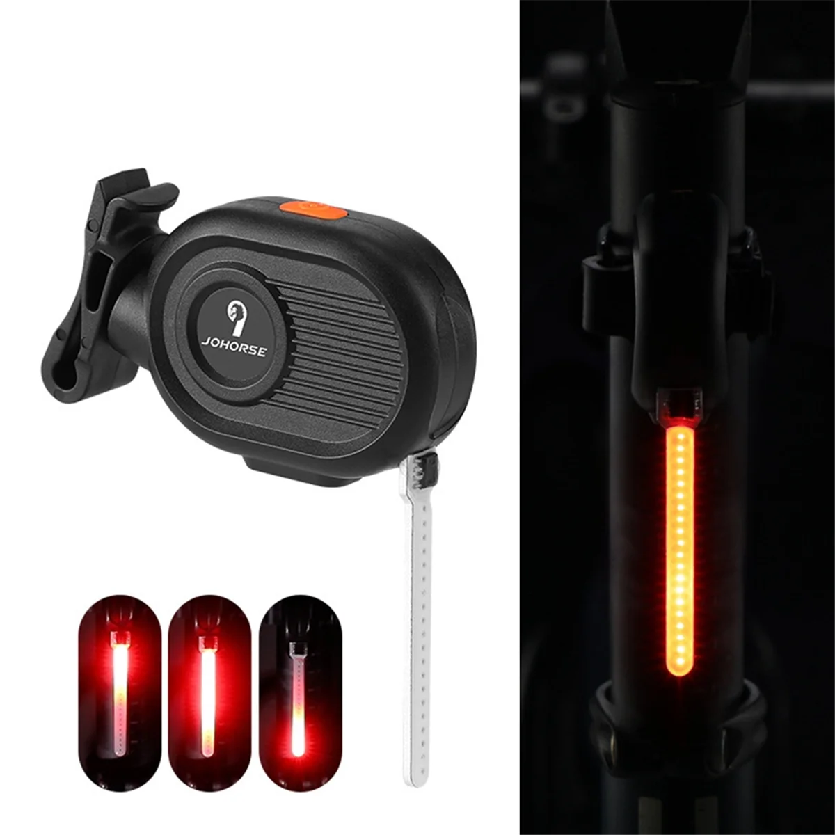 Flowing Water Bike Rear Light Bicycle Tail Light Led Night Riding Pilot Road Bike Accessories,Red