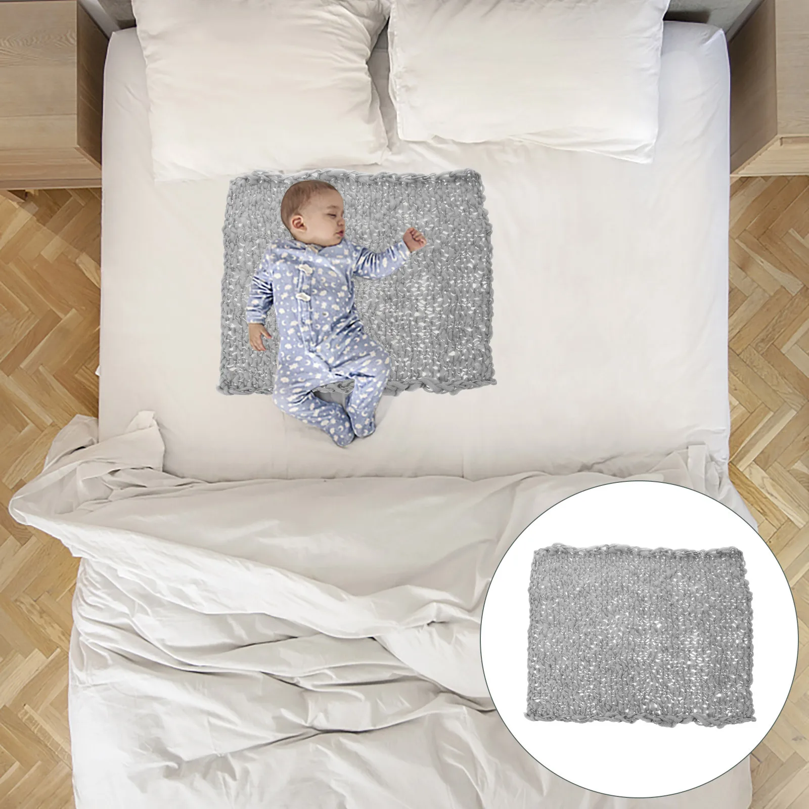 1 قطعة الطفل اليدوية محبوك بطانية صوف قسط لينة التصوير الدعامة الوليد صور خلفية كبيرة الرضع التصوير بطانية