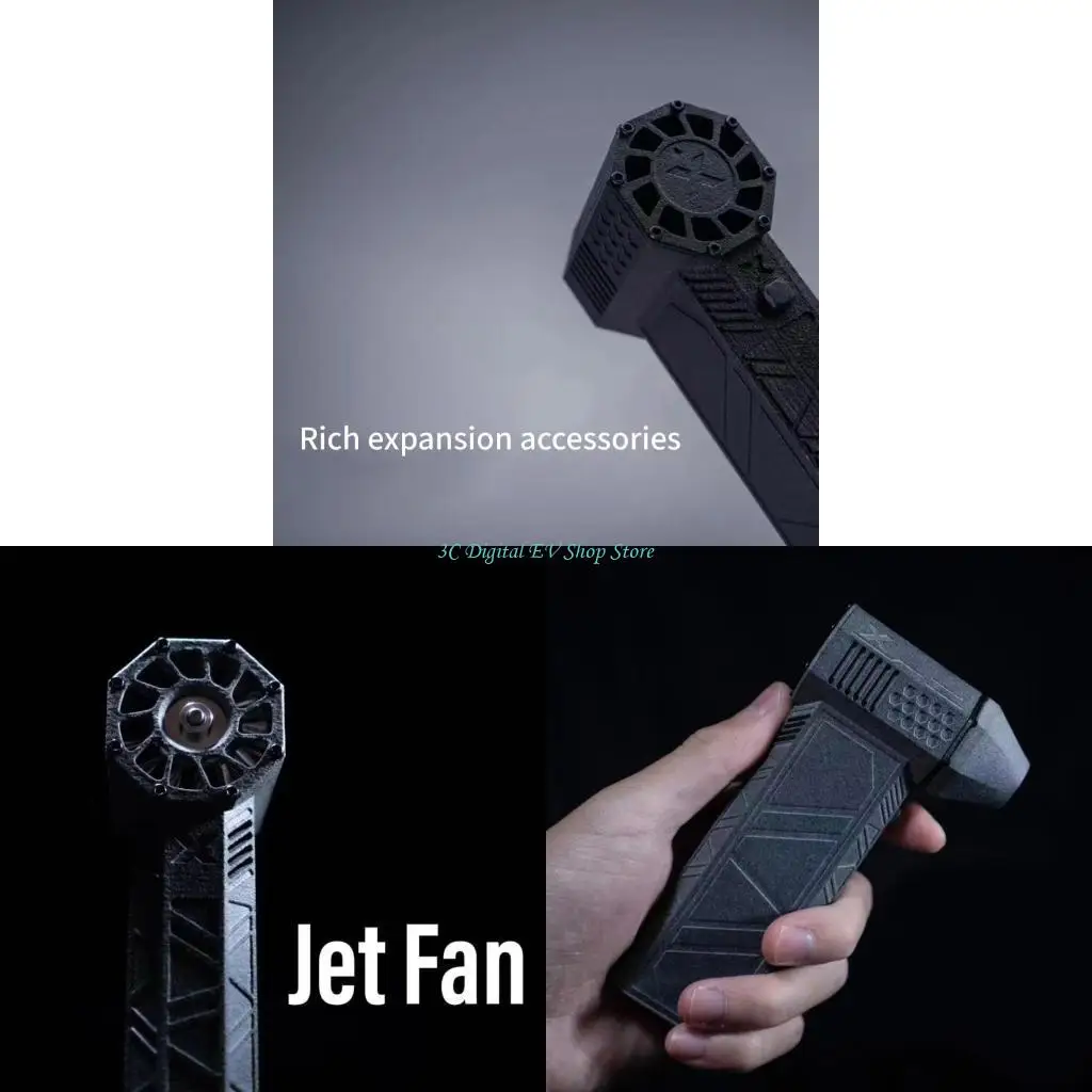 

E74D Turbos Mini Fan with Rapid Airflows Convenient Wireless Designs Mini Fan ABS Perfect for Cooling Cleaning Durable