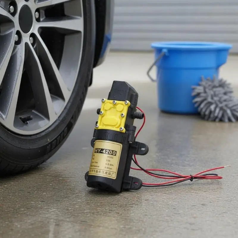 1Pcs 12V High Pressure Agricultural Spray Pump Easy to Install Self-priming Diaphragm Water Pump for Home Gardening