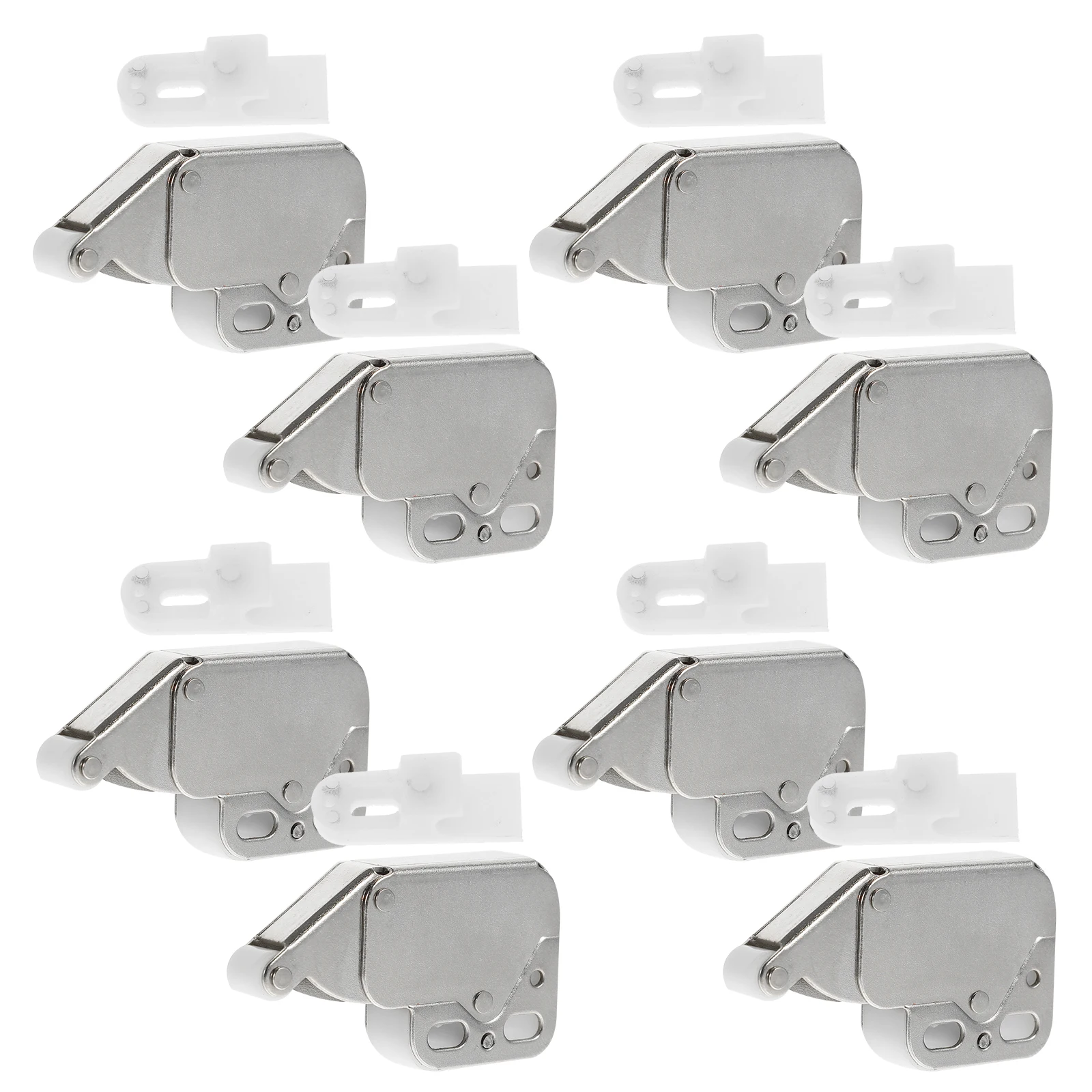 

8pcs Self Closing Cabinet Door Locks Push Button Latch Hidden Adjustable Wardrobe Furniture Kitchen Bathroom RV Gate Hardware